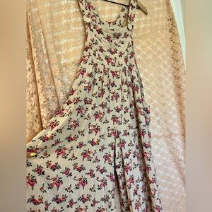 Floral romper overalls